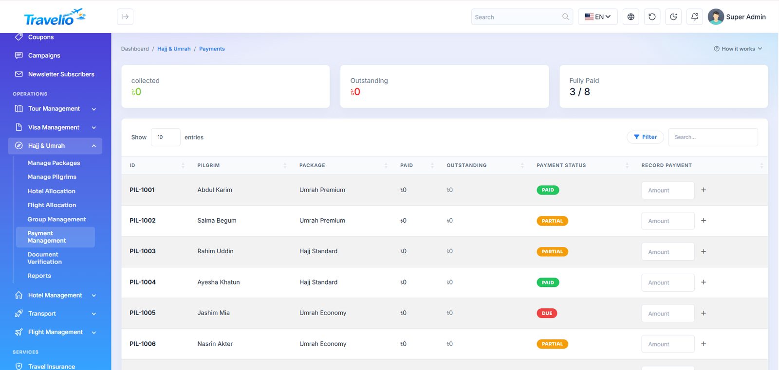 Payment management