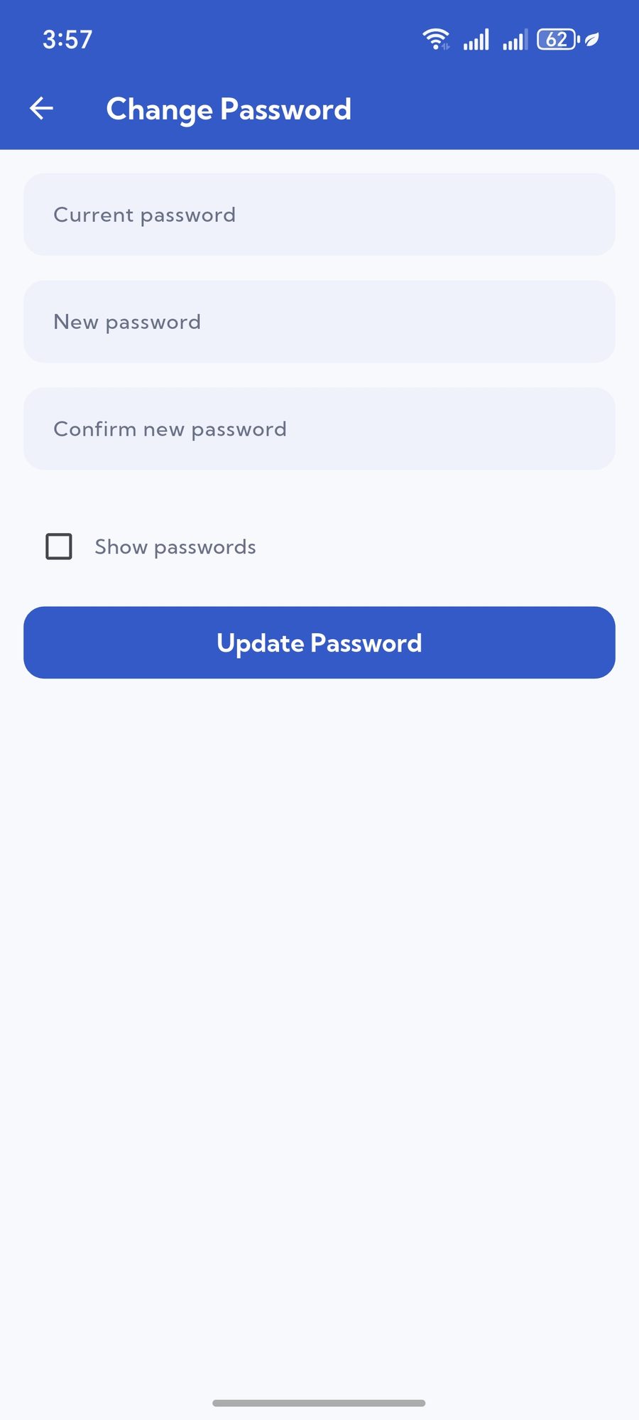 Change password