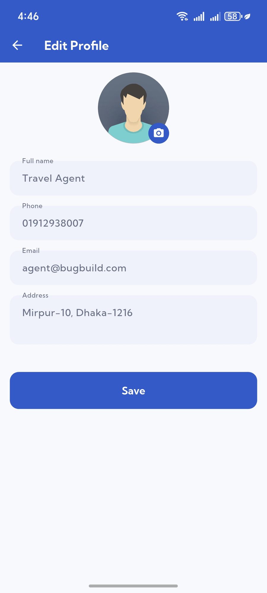 Edit profile