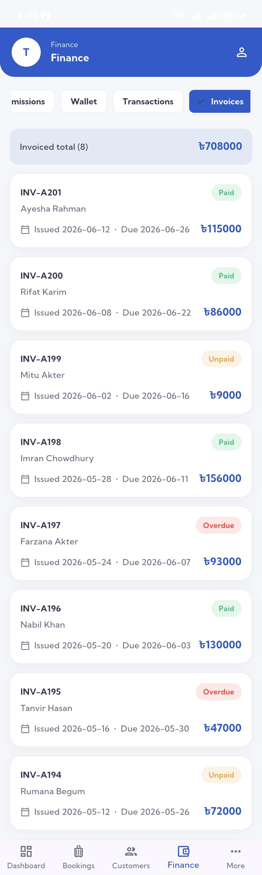Invoices