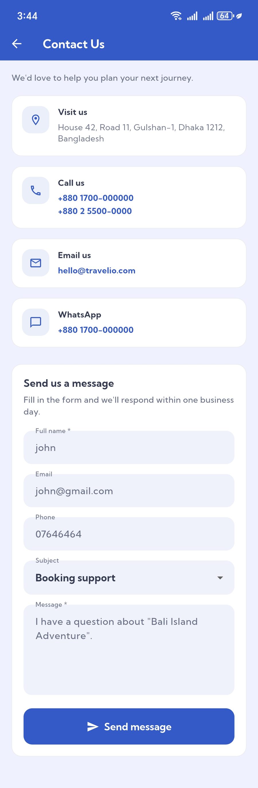 Contact us