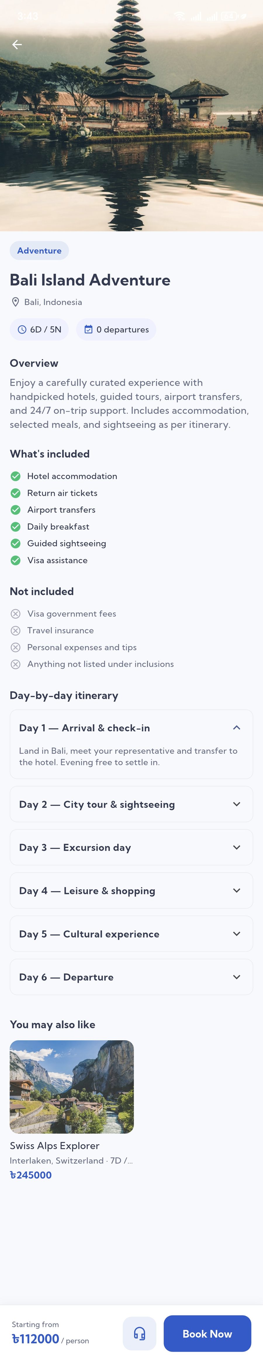 Tour details