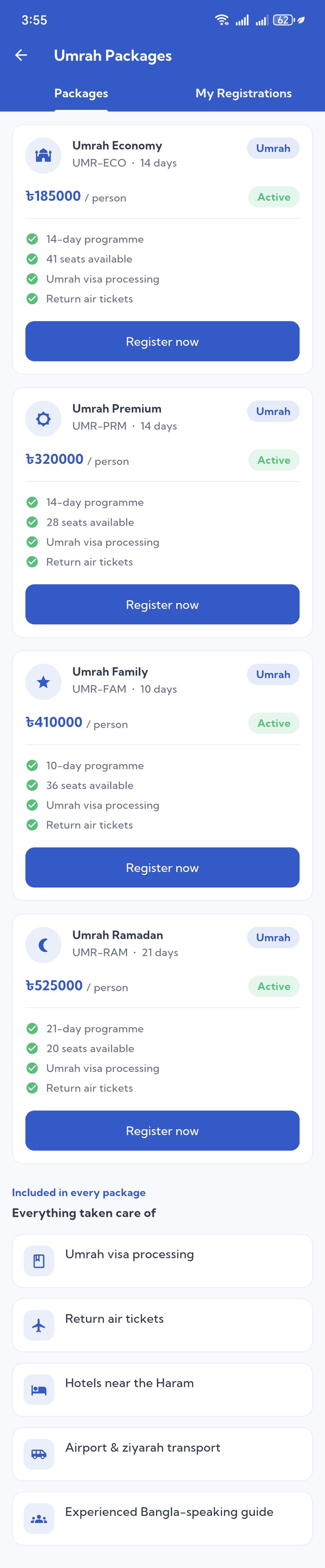 Umrah packages