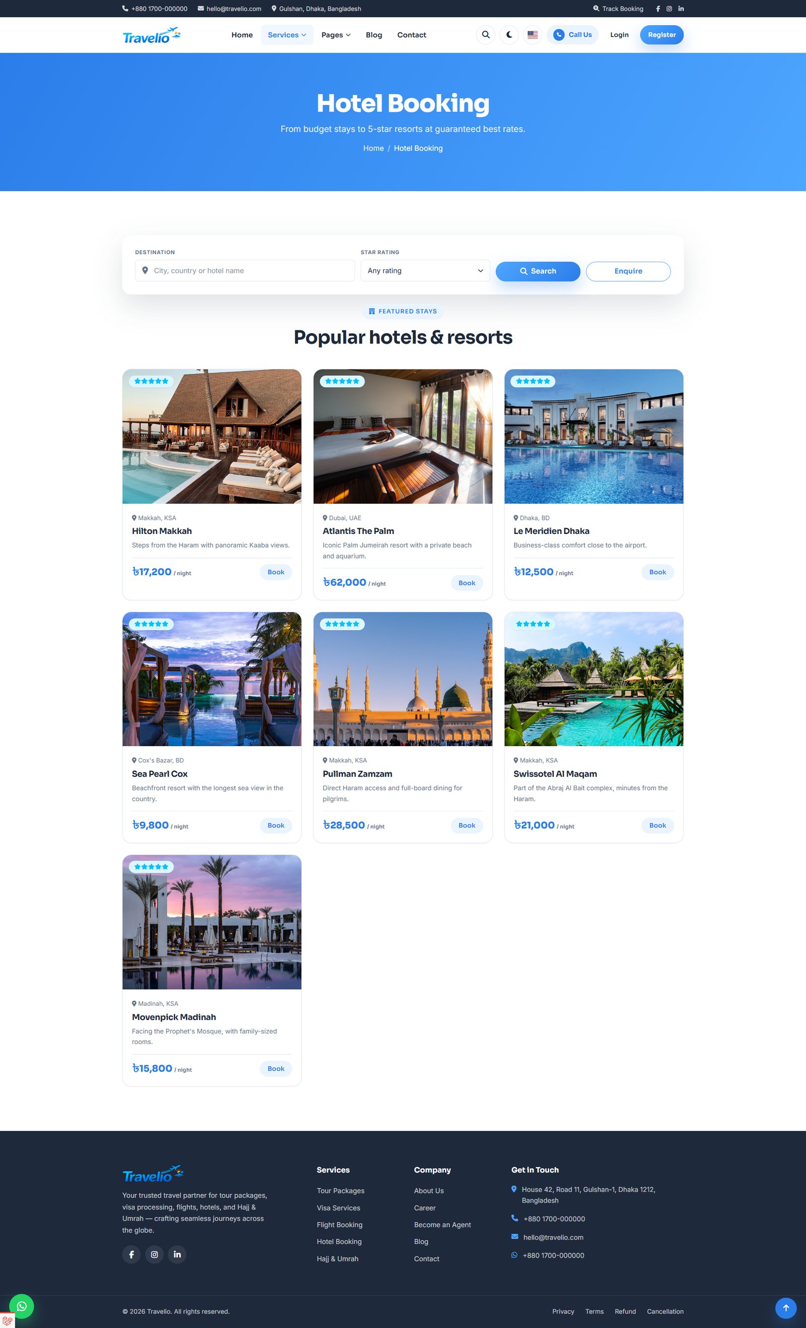 Hotel booking