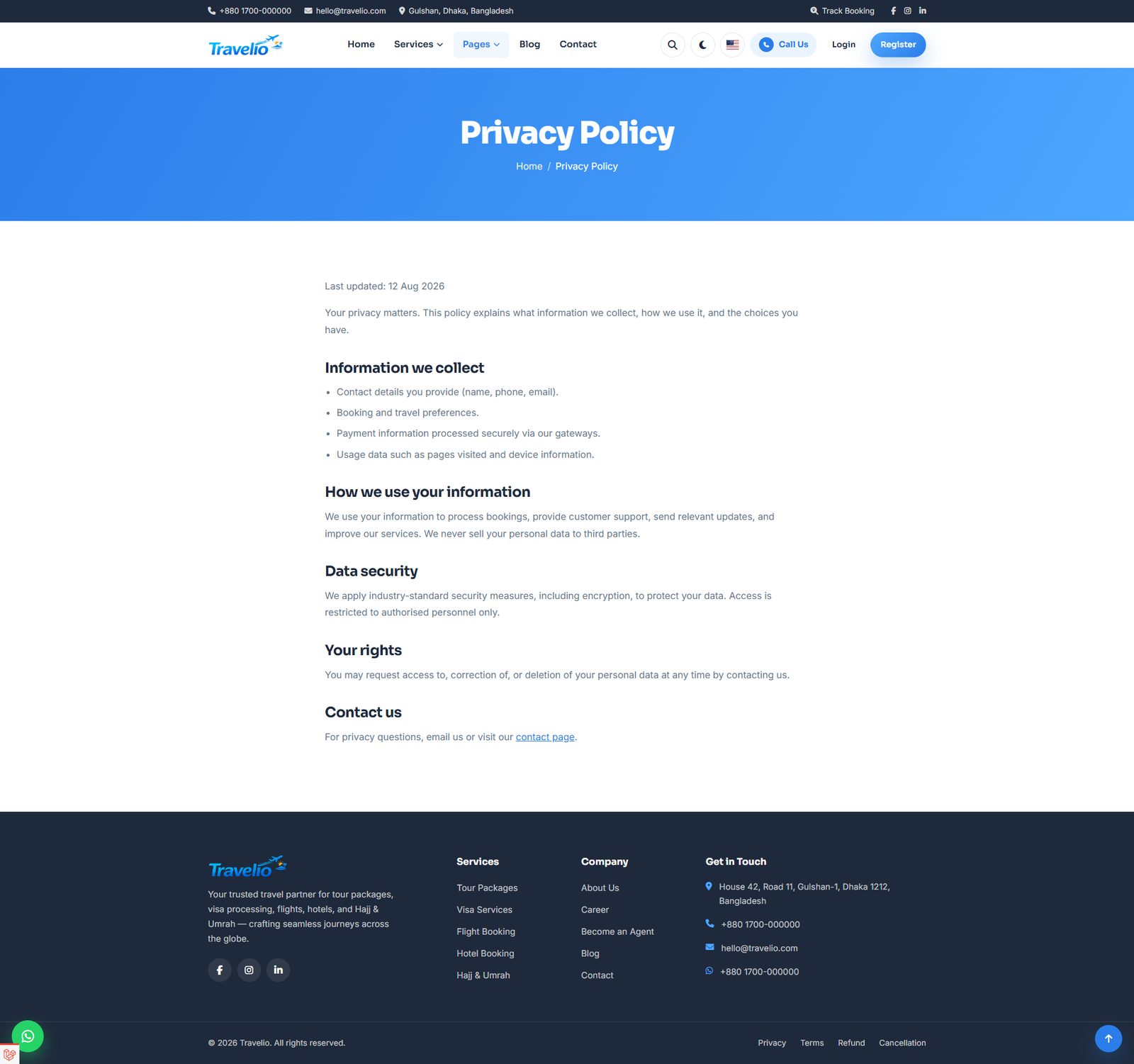Privacy policy