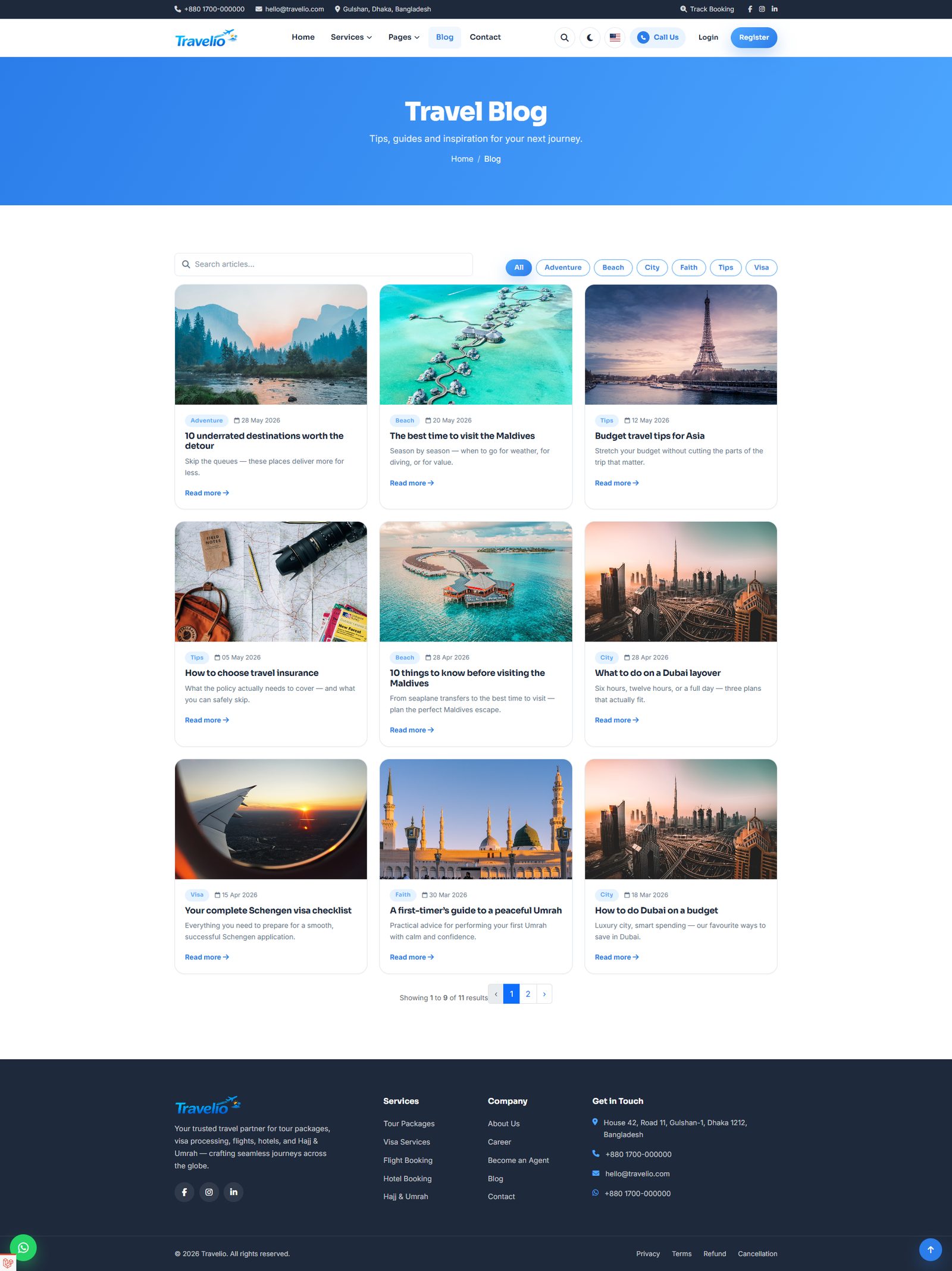 Travel blog
